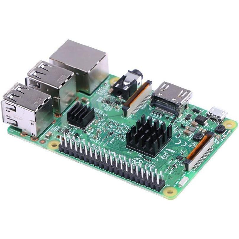 Набор радиаторов Easycargo для Raspberry Pi 4 Алюминий + Медь + Термопроводящая клейкая лента 3M 8810 для охлаждения Raspberry Pi 4 B, 3 B+, Pi 3 B,