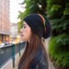 Hip Hop Hat Jamaica Knitted Hat Striped Color Skull Caps Fashionable Weaving Reggae Hat  Men Women