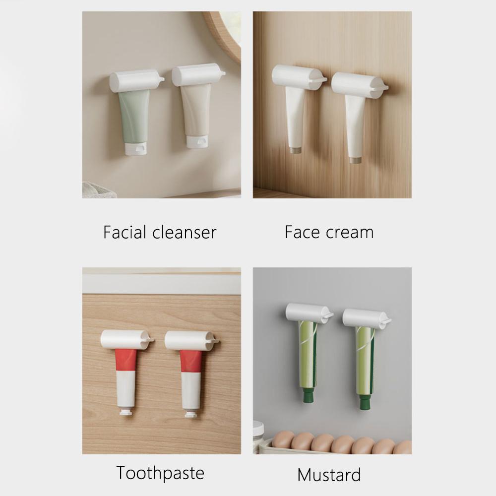 Ручная стойка для хранения зубной пасты. Выдавливатель для чистящего средства без перфоратора. Подарки. Выдавливатель для зубной пасты.