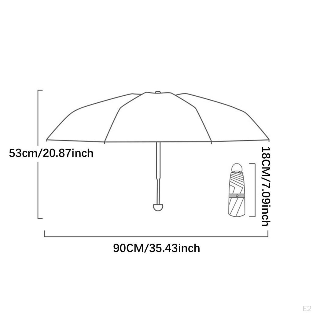 Складной зонт от дождя портативный водостойкий мини-защита от солнца для активного отдыха