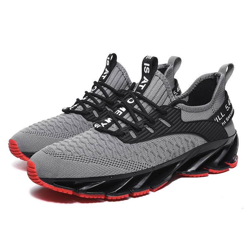 Men's Fashion White Sneakers Mesh Breathable Shoe Sole Wear-resistant Large Size Men's Shoes