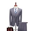 2024 Men's Slim Fit Korean Style Wedding Tuxedo - Two-Button Business Casual Suit Set