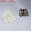 30/50pcs Pants Garment Crafts DIY Cloth Button Scrapbooking Half Round Pearl Rivets