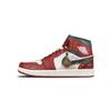 Air Jordan 1 износостойкие кроссовки средней высоты Винтажные Баскетбольные Кроссовки Унисекс Красные Белые DQ8426-105(Команда373-)