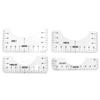 4PCS T-Shirt Ruler Guide Alignment Tool for Adult Youth Toddler Infant Garment Measuring Ruler