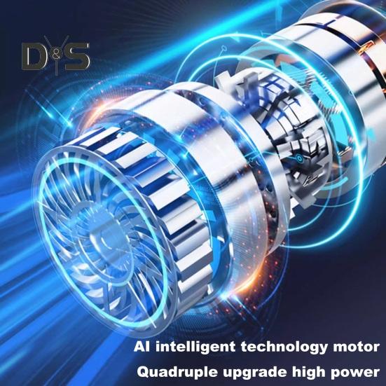 Автомобильный беспроводной мини-пылесос с высокоскоростным двигателем, мощное всасывание, перезаряжаемый беспроводной ручной пылесос