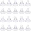 Pawfly 20 Pack Aquarium Suction Cups with Clips and Adjustable Zip Ties Cables Fish Tank Tools for Binding Moss Holding Airline Tubing Decorations