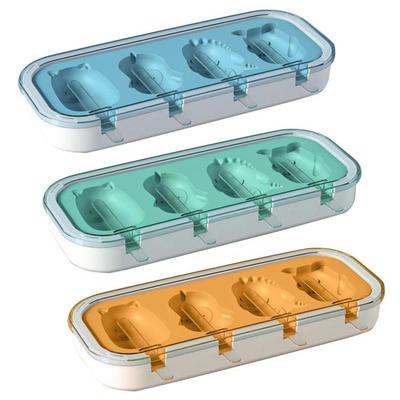 4 ячейки, формы для мороженого в форме животных, формы для мороженого, мороженицы, формы для мороженого для вечеринки на кухне, ручная работа