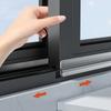 Лента уплотнительная для раздвижных окон TPE, 4 м/рулон, тройная звукоизоляция, погодозащитная лента, ветрозащитный, противохолодный, уплотнитель для щели под дверью