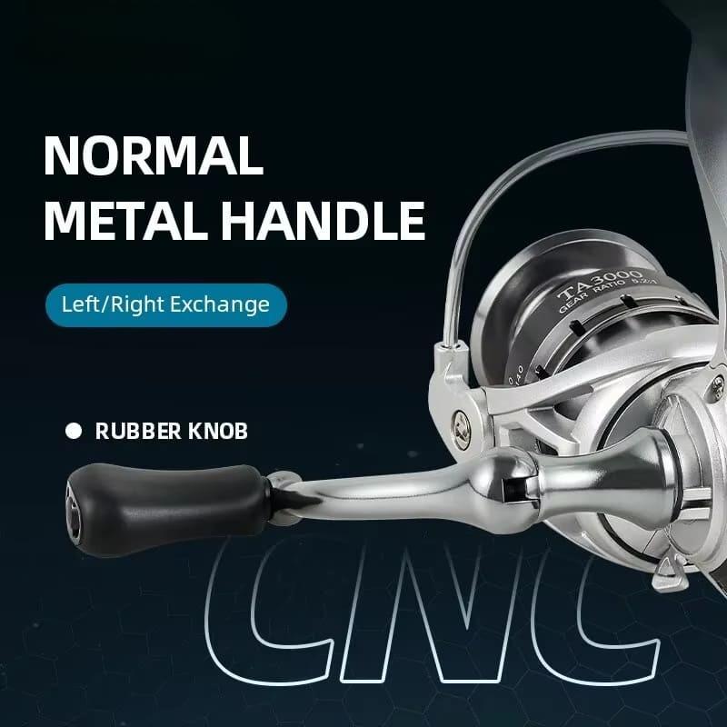 New Spinning Fishing Reel Ultra Light Maximum Drag 10kg Spinning Metal Rocker Arm Fishing Reel for Carp Pike Bass Fishing Coil 2000-7000 Series