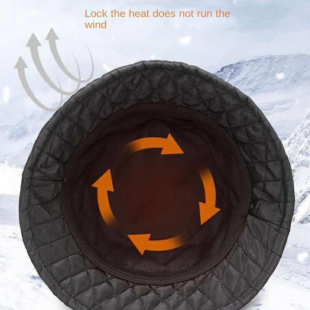 Теплая шляпа-ведро вафельная милая шляпа рыбака женская