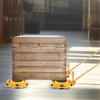 4PCS Machinery Skate Dolly, 26455LBS/12T Industrial Machinery Mover, Heavy Duty Carbon Steel Machinery Moving Skate & 4 Carbon Steel Wheels and 360°