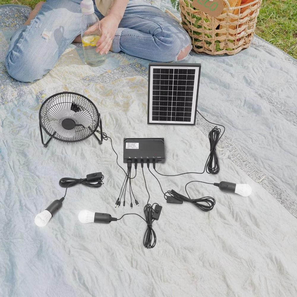 Low Noise Solar Fan Battery Operated Exhaust Fan Ventilator Fan Cooling Fan Camping