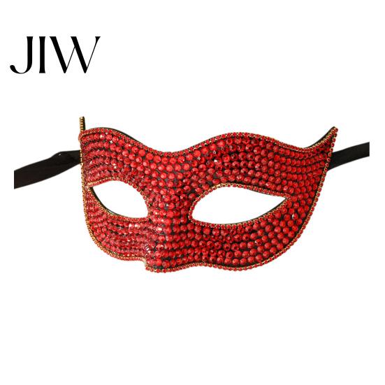 Soft Skin Friendly Party Masque Bling Rhinestone Masquerade for Women, Sparkly Venetian Half Shining Style Face Eye Halloween, Mardi Gras, Prom