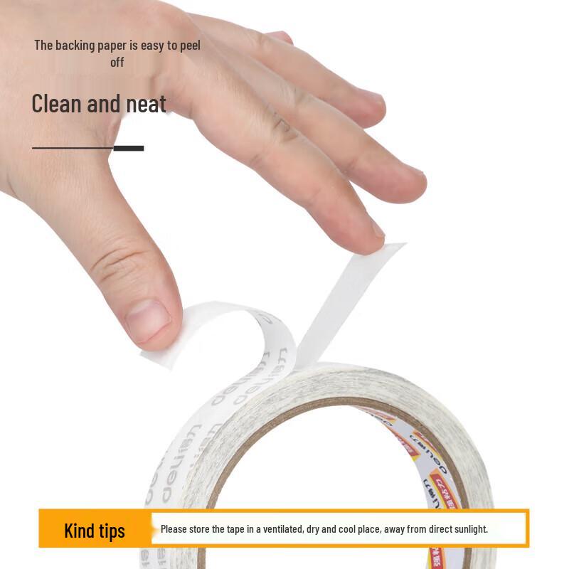 Deli 30413 Cotton Paper Double-Sided Tape