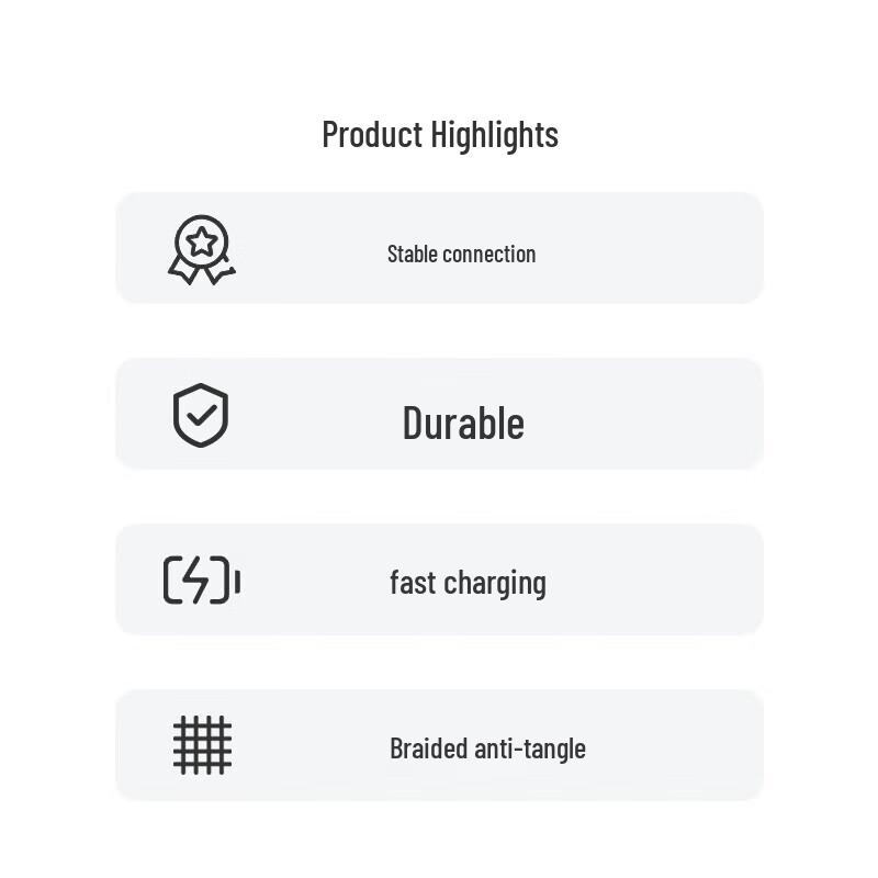 Apple Плетеный зарядный кабель USB-C 60 Вт