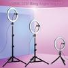 Ring Light Fotosuratga Yoritish Selfie Lampasi USB Dimmerlanadigan Tripod bilan Youtube Makiyaj Video Jonli Fotosurat Studiyasi uchun