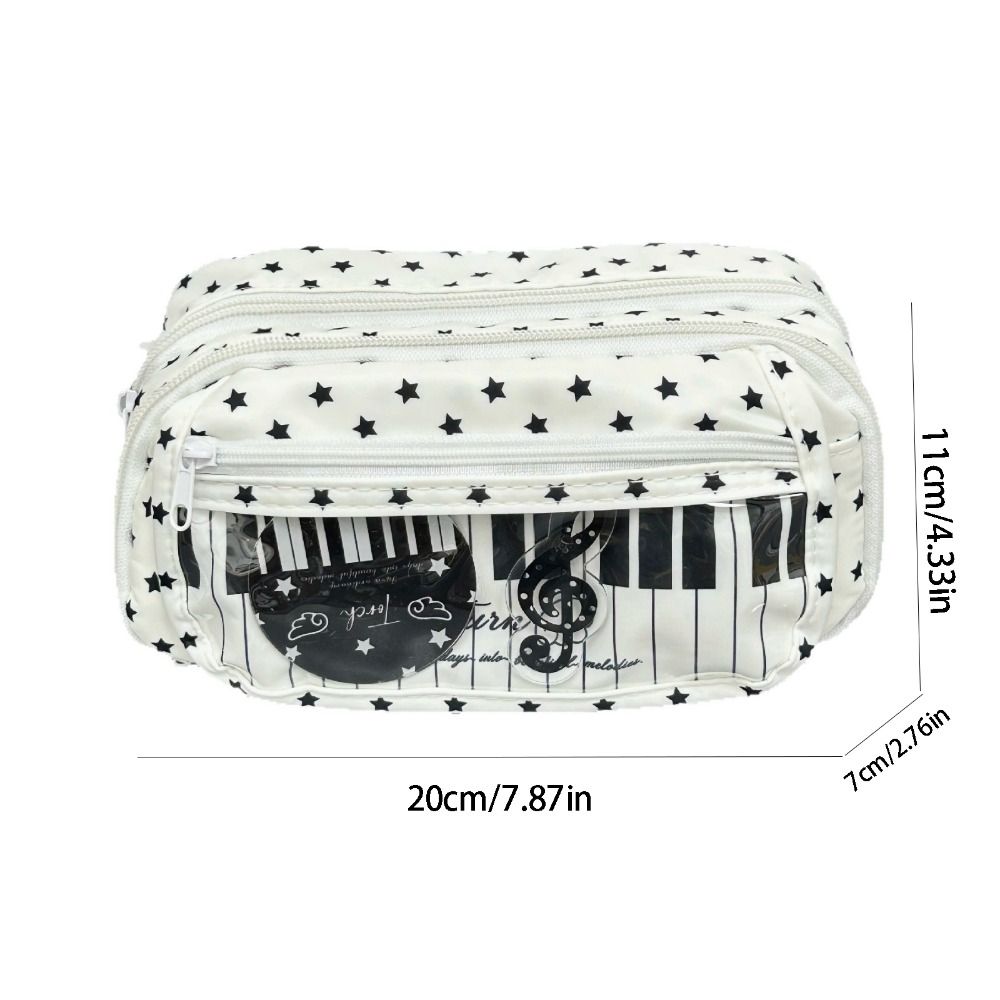 Sweet Star Pencil Storage Bag Large Capacity Makeup Bag School Office Supplies