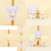 Colorful Cotton Doll Keychain Fluffy Plush Toy Perfect Bag Accessory For Couples