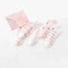 5 Pairs Women's Socks Ladies Short Thin Shallow Mouth Boat Socks Female Cute Pink Low Cut Socks