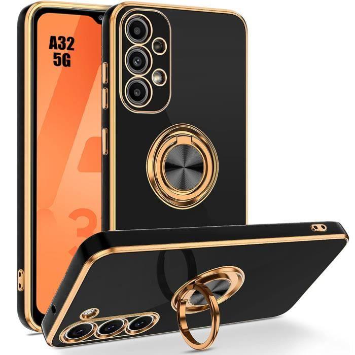 Ring Case - BOOLING - for Samsung Galaxy A32 5G - Anti-Scratch - Flexible - Black