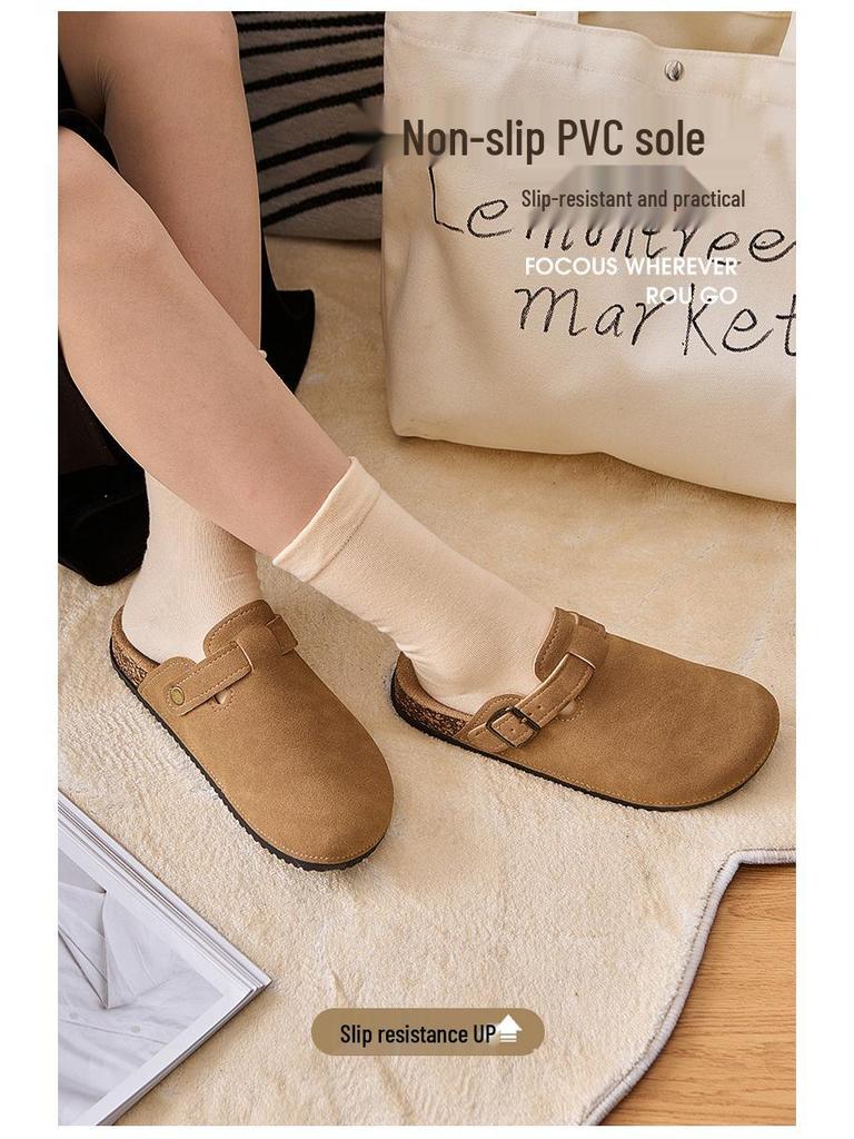 Женские уличные клоги-слипоны, Весна/Осень 2025, Мягкие и нескользящие, для детей старшего возраста, в стиле Birkenstock, Повседневная обувь.