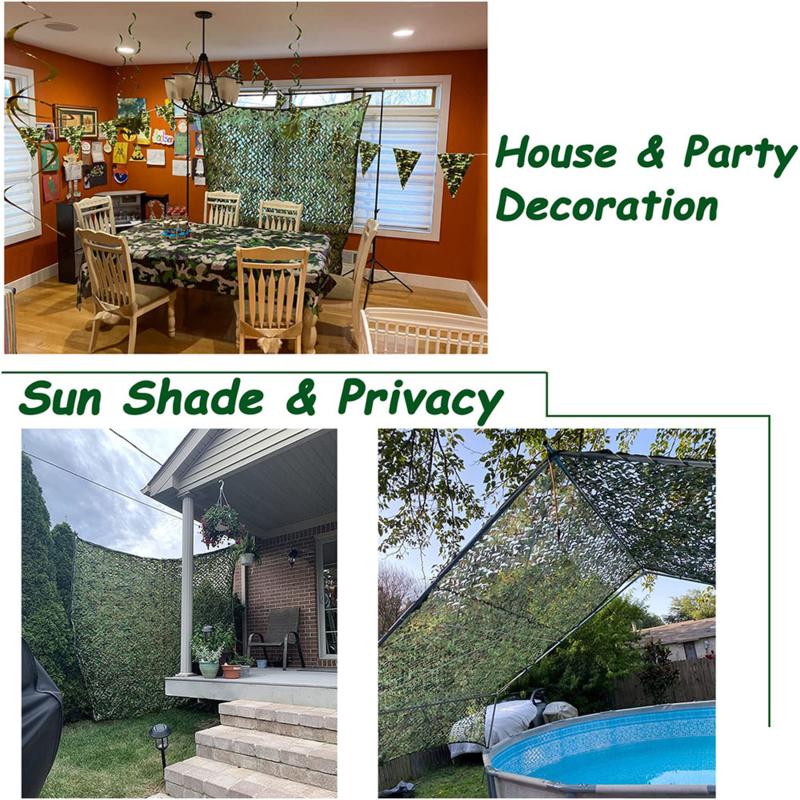 Горно-зеленая крышка, камуфляжная сетка, солнцезащитная сетка для автомобильной палатки в джунглях