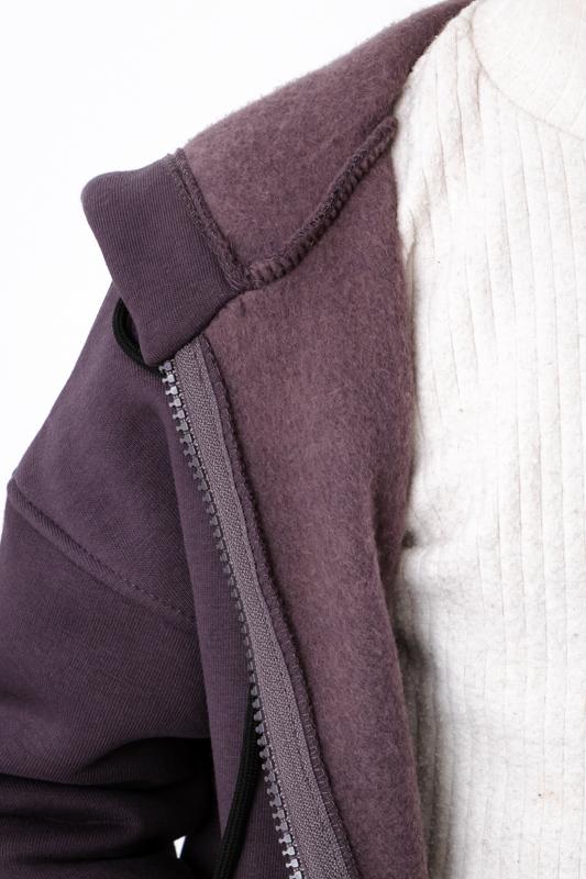 Girls' warm zip hoodie – Plain everyday wear, Winter 6395-025-5 HC