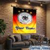 Custom Name German Football Federation Emblem Tapestry Room Decoration Wall Hanging for Living Room Bedroom, dormitory, Birthday and Christmas gifts