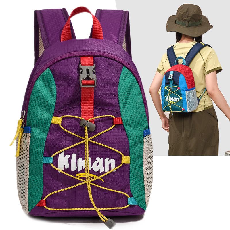 Schoolbag simple, fashionable and energetic light outdoor contrasting color splicing backpack for boys and girls large capacity lightweight backpack