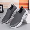 Large Size Elastic Socks Shoes Low-top Summer Fly-woven Mesh Lazy Shoes Casual Sports Men's Shoes