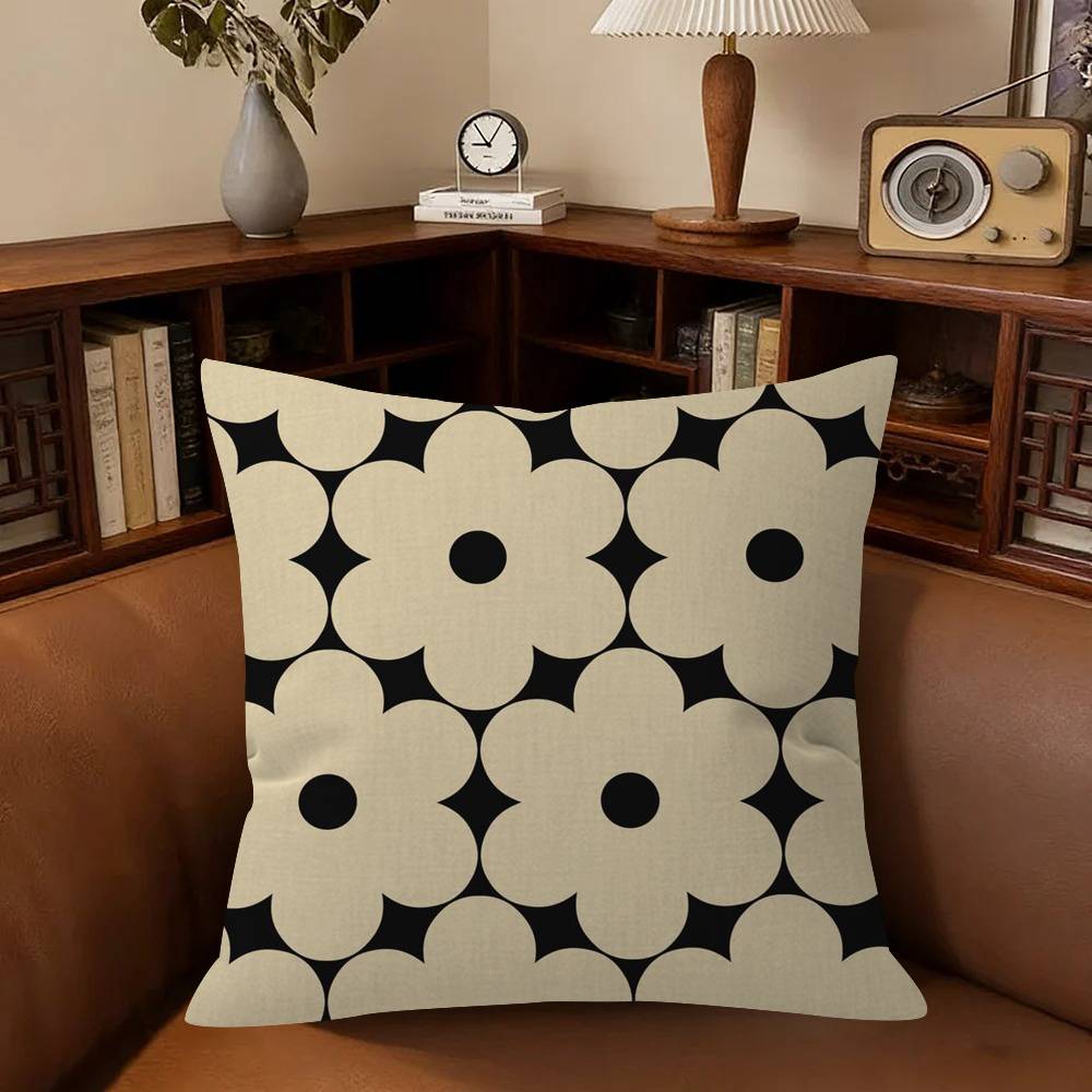 Flower Pillowcase Toon Gift Cushion Cover Bedroom Home Sofa Chair Seat Decor Pillow Case Logo O-Orla Kiely
