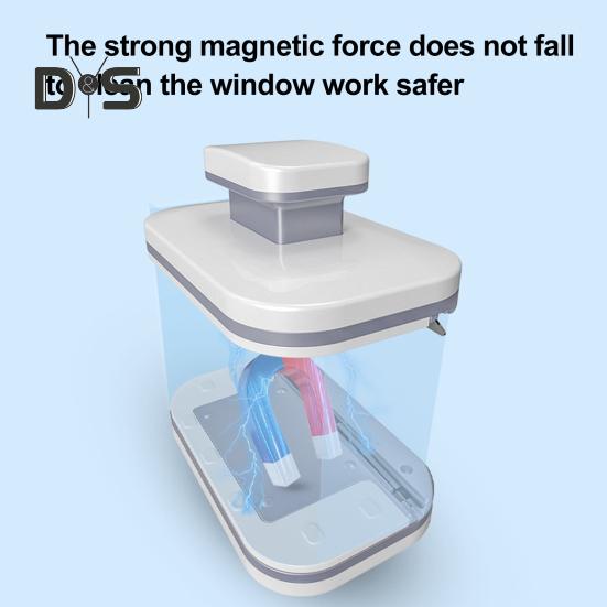 Магнитный инструмент для чистки лобового стекла автомобиля Эргономичный дизайн Функция защиты от защемления Мощный двухсторонний скребок для чистки стекла