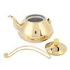 Gold 1.5L Stainless Steel Teapot Brewing Tea Kettle with Strainer for Restaurant and Home
