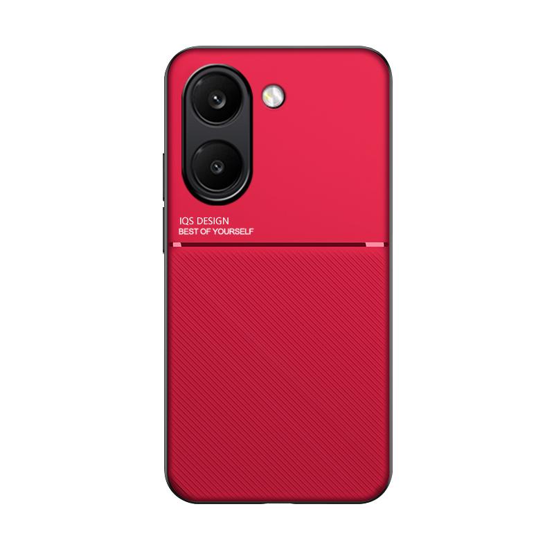 Для Poco X8 Pro и X8 Pro Max Чехол из тисненой кожи Магнитная беспроводная зарядка Хороший захват Ощущение в руке Мягкая силиконовая крышка8