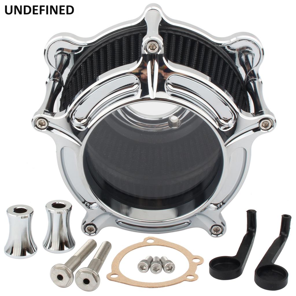 Air Cleaner Filter Intake For Harley Twin Cam EVO Dyna Softail FXST Touring Road King Street Glide 1993-1999 Motorcycle Clear