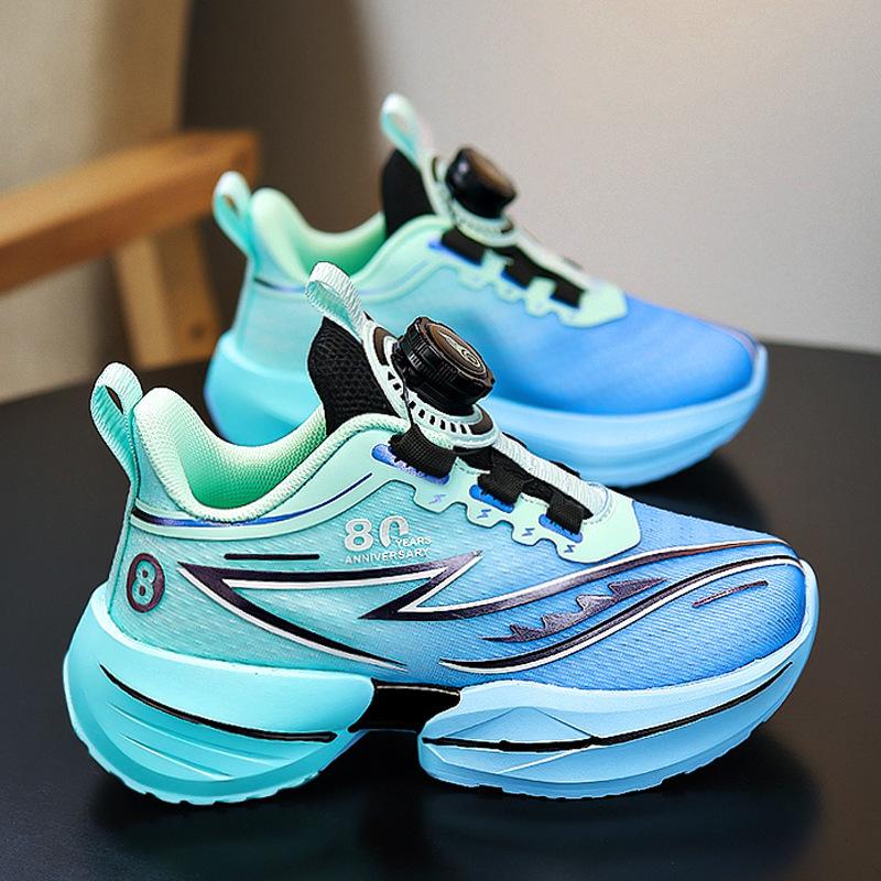 Classmate Boys' Shoes 2025 New Spring Mesh Children's Light Running Sports Basketball Shoes Popular for Older Children