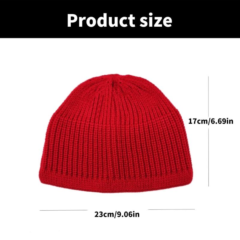 Куфи Мусульмане Мужчины Намаз Молитвенная Шапка Традиционная Исламская Шапка Куфи Подарок на Ид Вязаная Мусульмане Мужчины Молитвенная Шапка