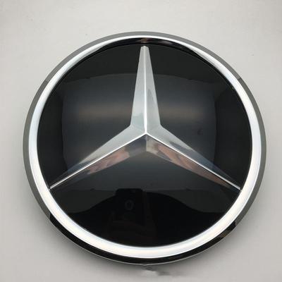 Для Mercedes Benz W176 W246 W205 W212 W207 W217 W251 W166 Серебристо-Черная Эмблема Передняя Решетка Подсвечиваемый Логотип Звезда Значок