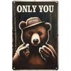 Warning Metal Tin Signs Plaque Prevent WildFires Wall Decoration Vintage Iron Painting Art Posters for Forest Home Cafe Club Bar