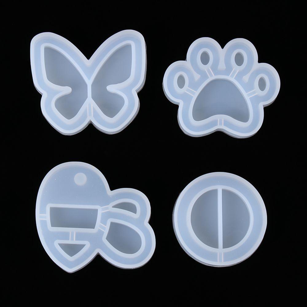 Making Tools UV Epoxy Hanging Tags Quicksand Silicone Mould Shaker Resin Mold Key Chain Molds