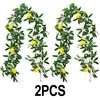 Имитация Лимонный Ротанг Зашифрованная Зелень Настенная Подвесная Лиана Украшение для Стола