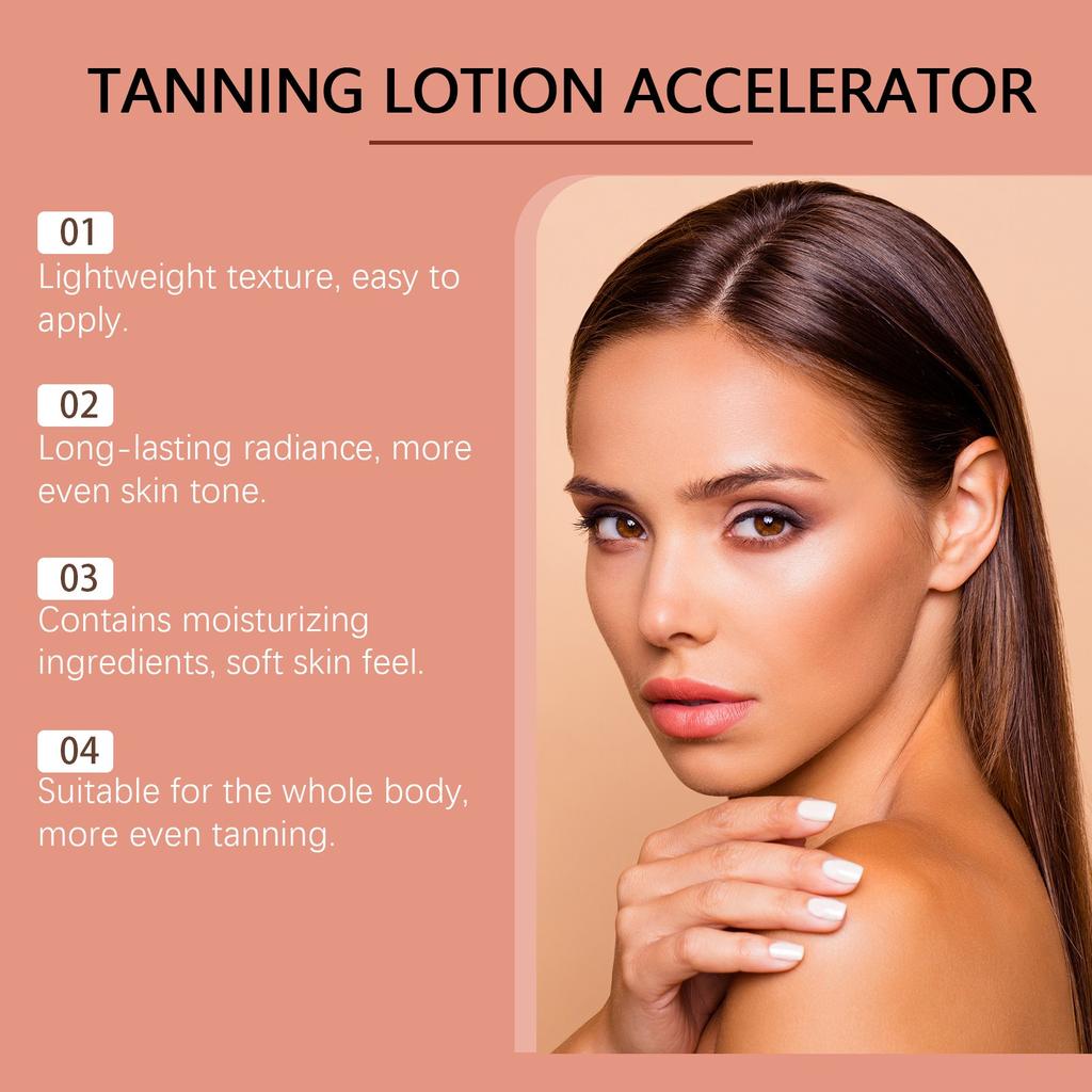 Гель для загара, интенсивный гель для загара, гель для загара для солярия, стойкий водостойкий для потрясающего загара для тела и лица 100 мл