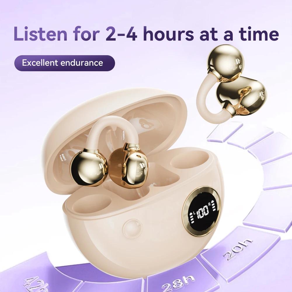 Xiaomi OWS Earclip Type Bluetooth Earphone Wireless Headset LED Digital Display Mega Bass 9D Surround Sound Game Low-delay For iPhone