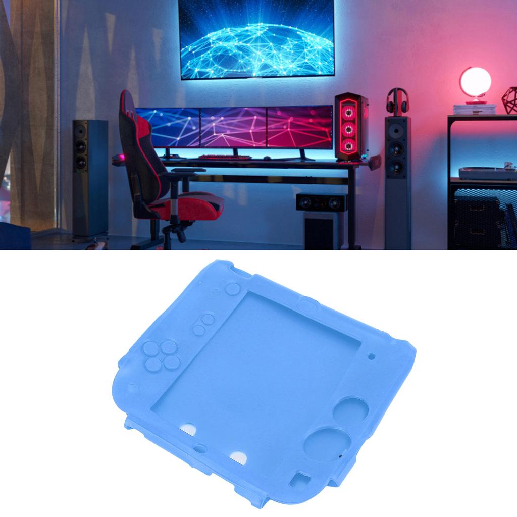 Силиконовый чехол для портативной игровой консоли 2DS, мягкий, устойчивый к царапинам, с защитой верхнего и нижнего экранов