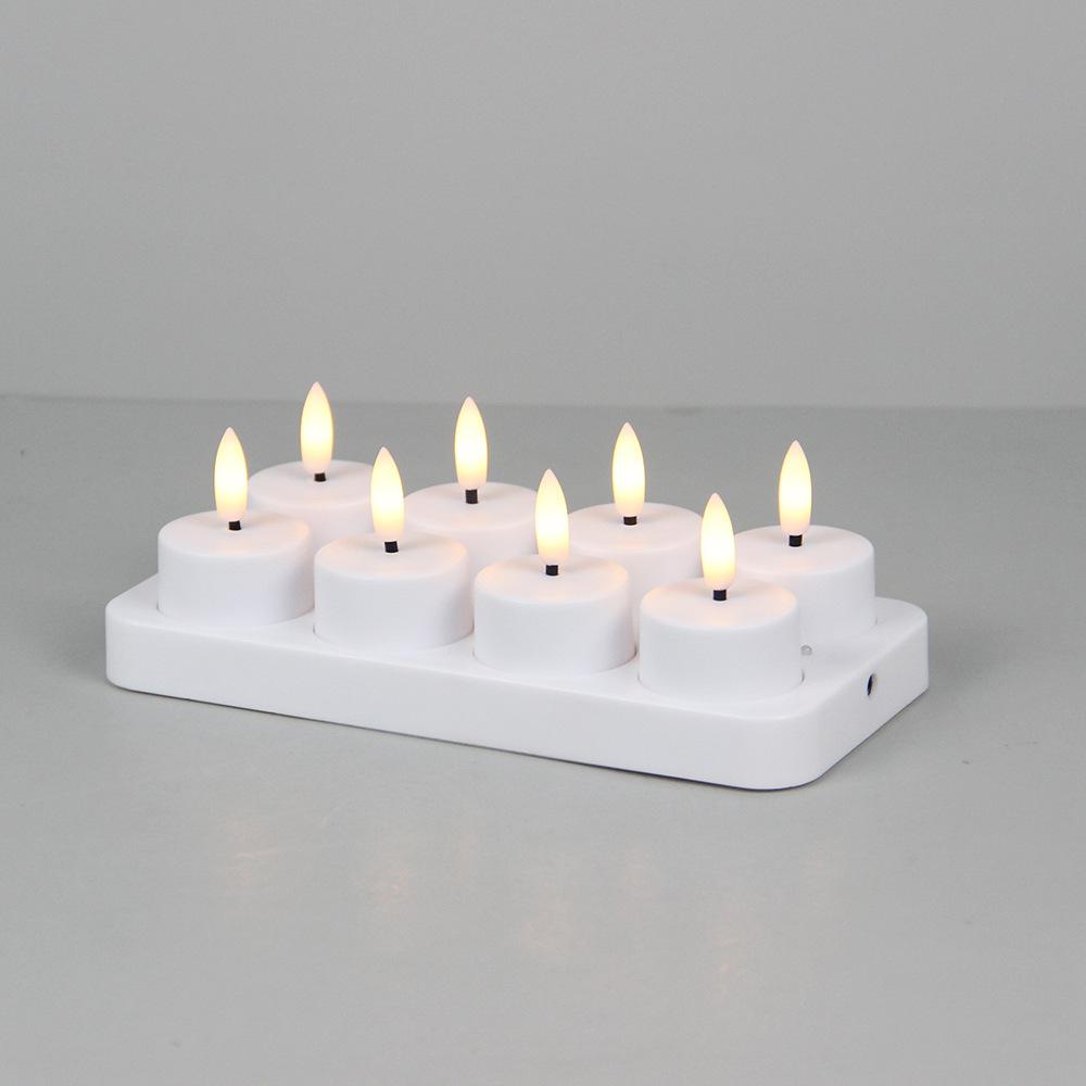 4-12Pcs LED Flameless Candle Light Battery Operated LED Creative Candles Tea Lights Halloween Christmas Party Decor Candle Light