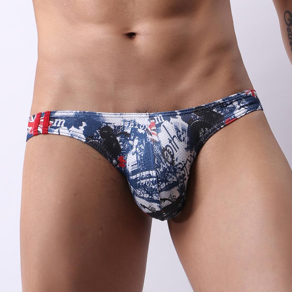 Мужские сексуальные трусы для плавания Бикини Купальники Купальник Пляжная одежда Цветочные стринги Нижнее белье