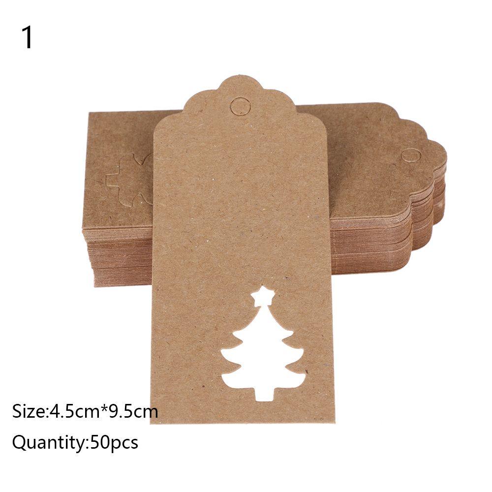 Рождественская елка Сделай сам Крафт-бумага Рождественское украшение Бирка для подарочной коробки Наклейка для пакета для конфет Этикетка для подарочной упаковки