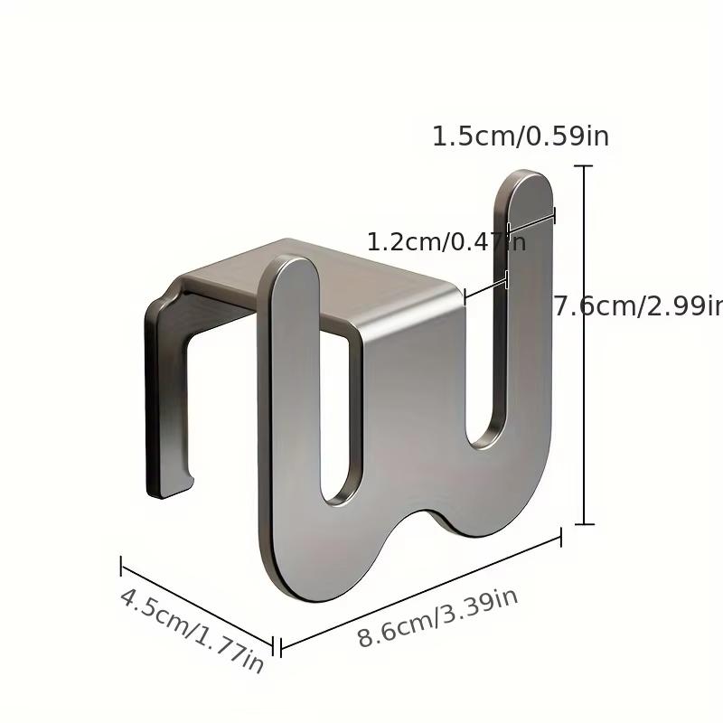 1/3pcs Wall Mounted Shoe Rack Non Perforated Simple Storage Racks Bathroom Door With Wall Bathroom Slipper Wall Mounted Hook