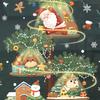 Наклейки Санта-Клаус Снеговик Снежинка Рождественская елка Наклейка на стекло Новый год 2024 Украшение ARI